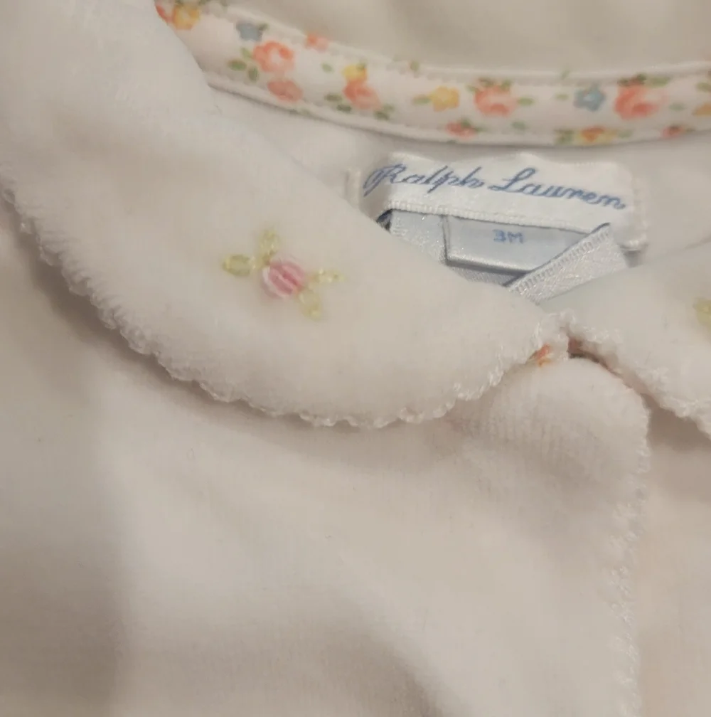 Ralph Lauren Velour Onesie Size 3 Months